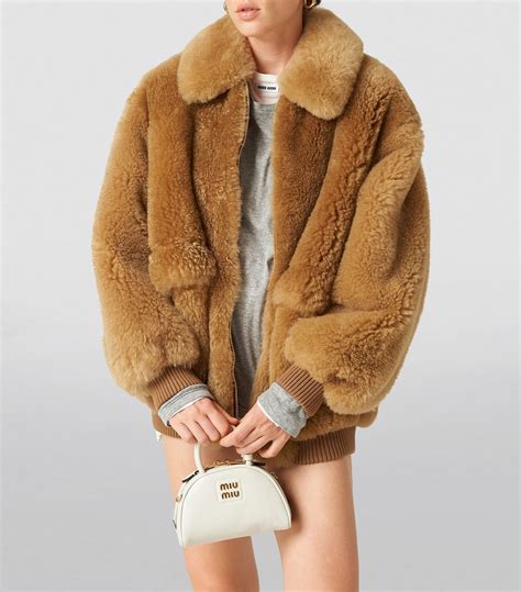 miu miu faux coat buy|Miu Miu Women's Faux Fur & Shearling Coats & Jackets .